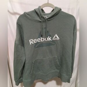 Reebok Womens Green Hoodie Sweater